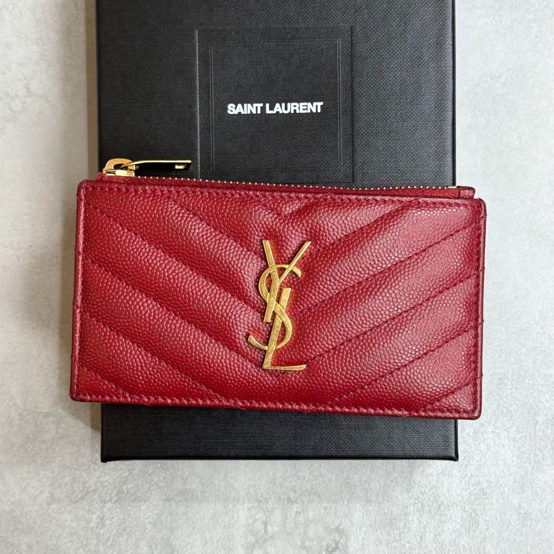 付属付き　美品 イヴサンローラン パリ カサンドラ マトラッセ 長財布 ベージュ 付属付き 美品 イヴサンローラン パリ カサンドラ マトラッセ 長