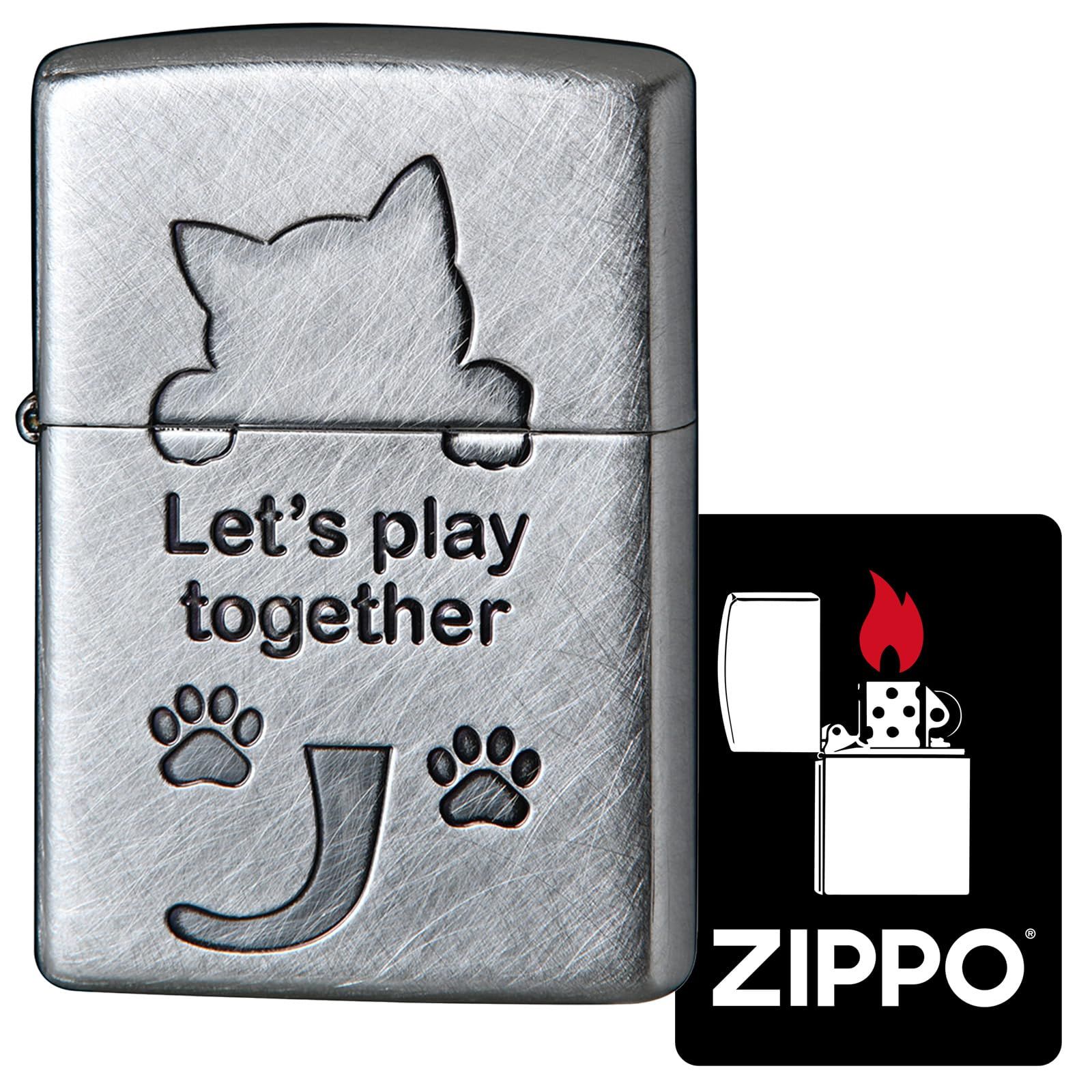 ジッポー Zippo ライター CAT-SERIES キャット 犬 2UDSI-CAT 特製ステッカー付き
