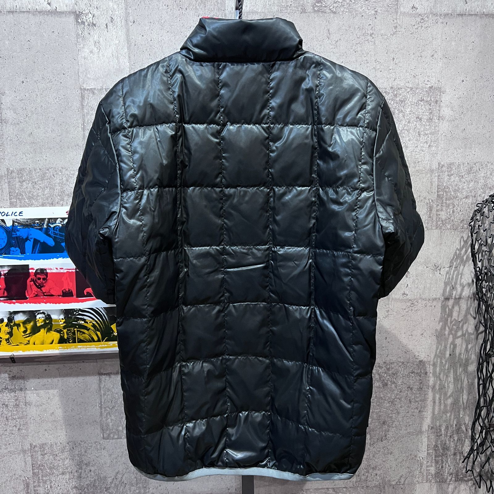美品 テーラーメイド 半袖 ダウンジャケット M メンズ ブラック