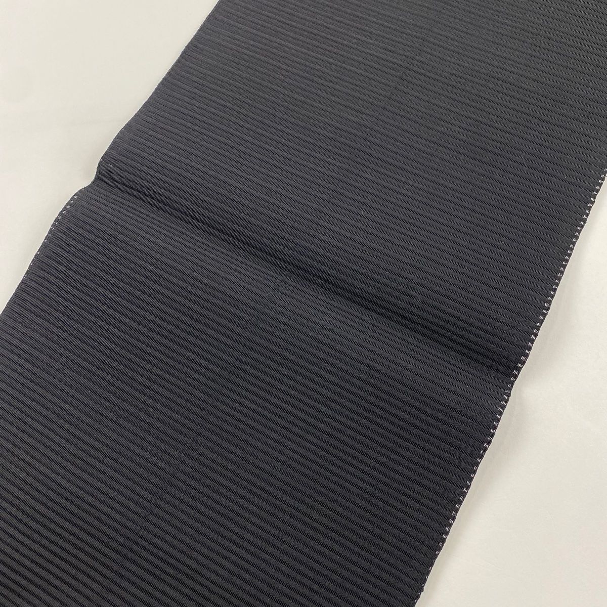 名古屋帯 美品 秀品 夏帯 絽 幾何学模様 黒 正絹 【中古