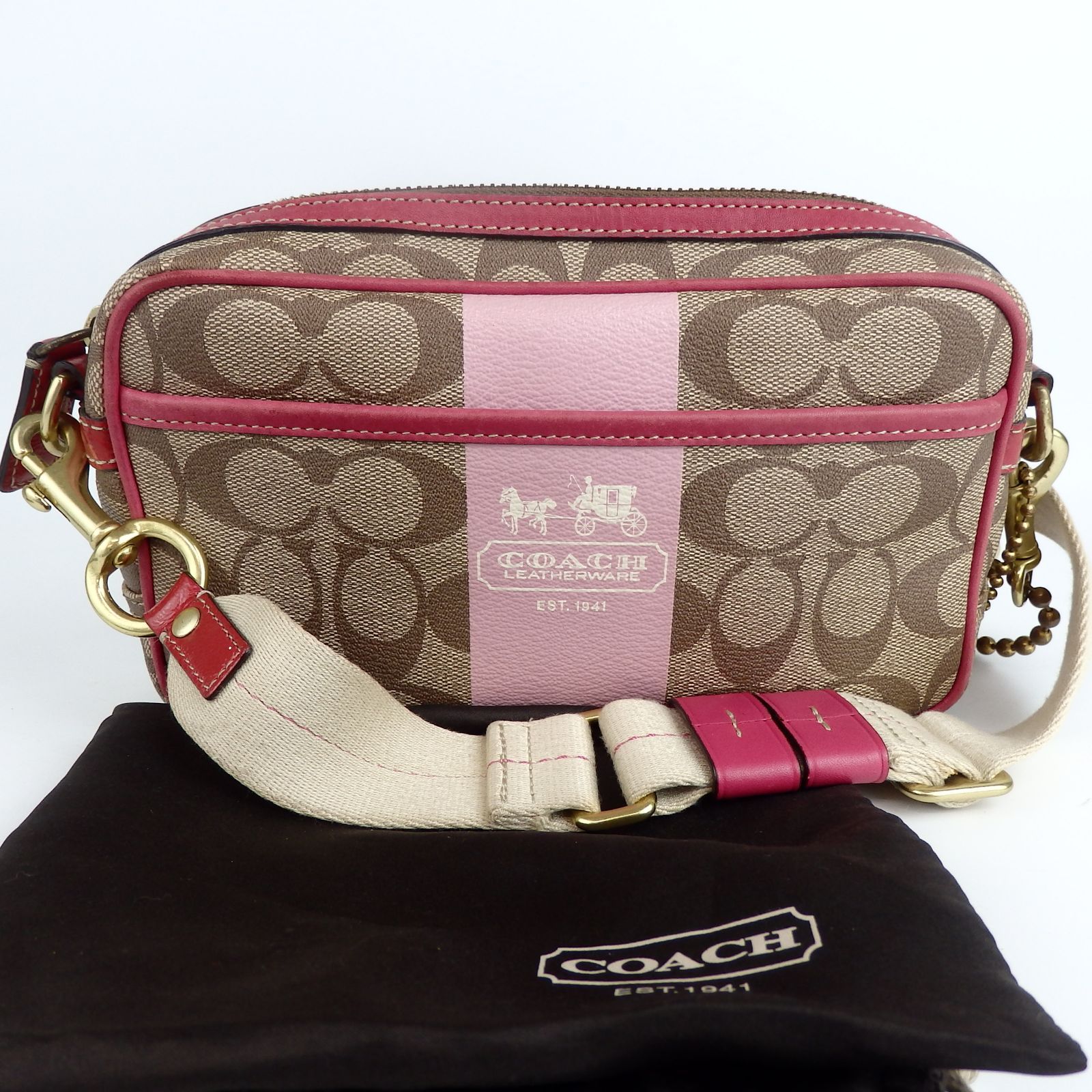 COACH】コーチ シグネチャー ショルダーバッグ 11355 ブラウン
