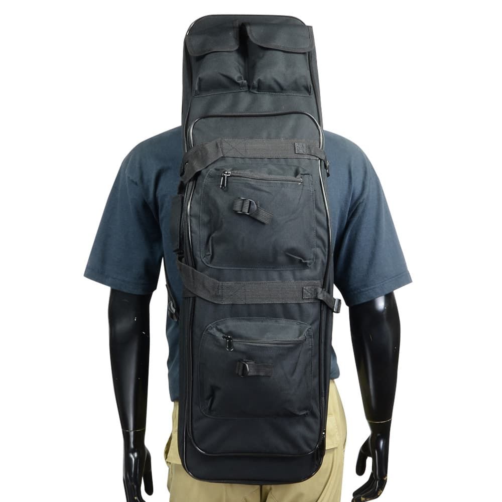 ガンケース リュック バッグ ショルダー 黒 ブラック ライフル 2丁 拳銃 Amazon.co.jp: GOBUROS ガンケース リュック 2丁収納 32インチ