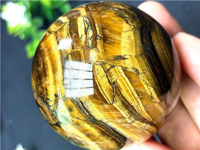 AAA級【金運UP】☆天然タイガーアイ丸玉B85A1/38A14C - メルカリ