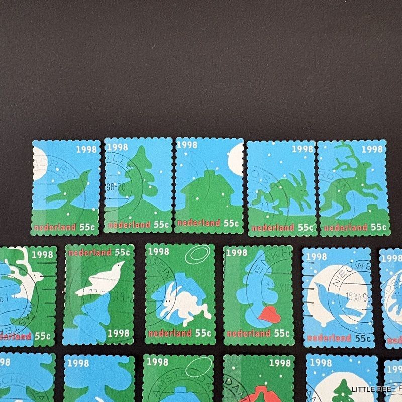 3308 外国切手 フィンランド 1998年 クリスマス 3種完