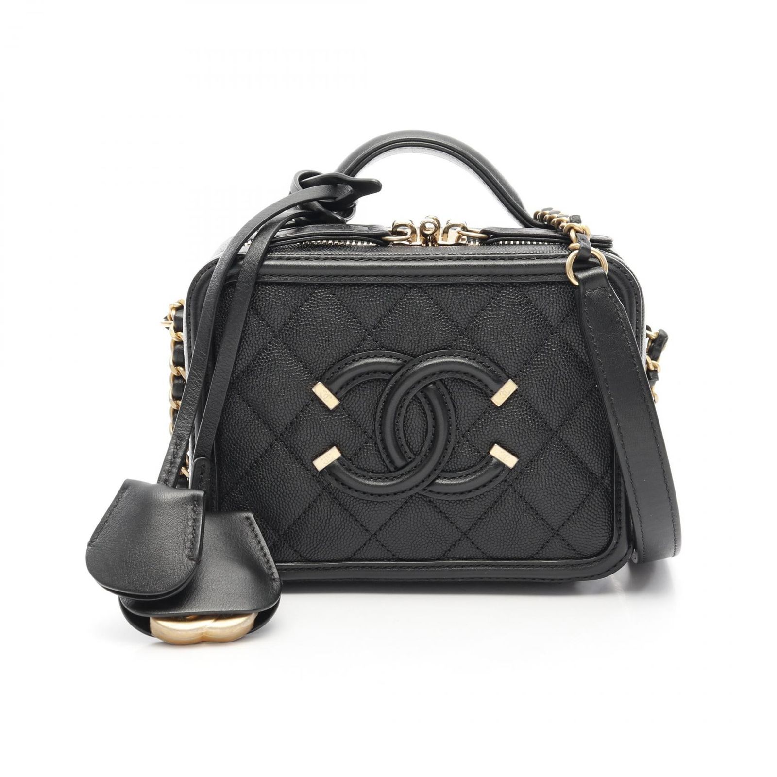 シャネル CHANEL ショルダーバッグ CCフィグリー スモール バニティ 