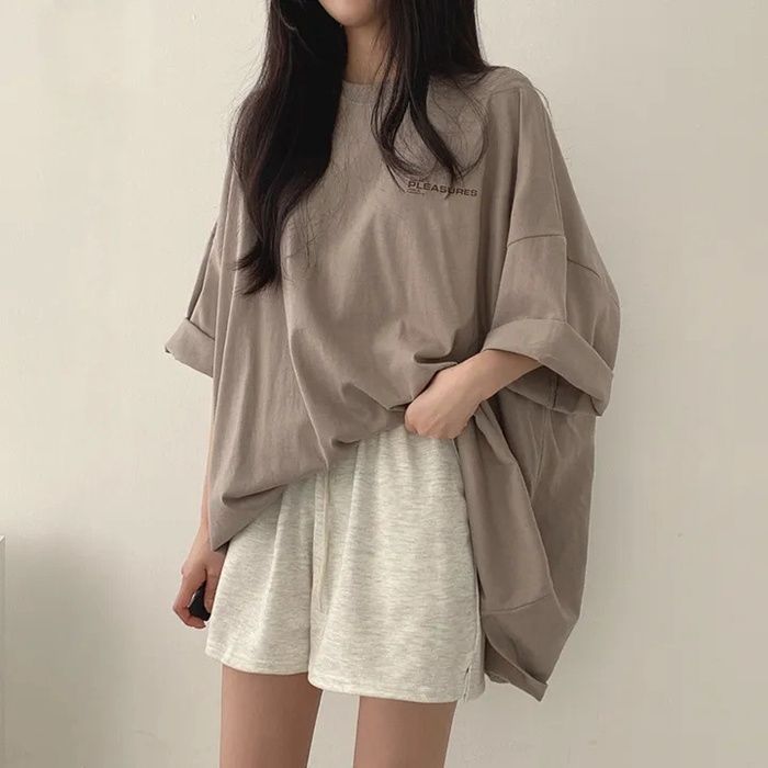 チュニック レディース ロングTシャツ 半袖 韓国 大きいサイズ