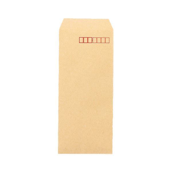 (まとめ) ピース R40再生紙クラフト封筒 長4 70g／m2 枠あり 業務用パック 401-80 1箱（1000枚）  