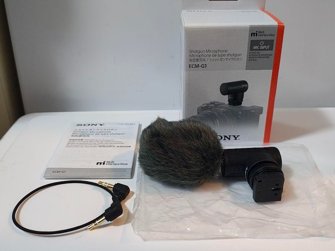 SONY ECM-G1 ショットガンマイクロフォン Shotgun Microphone Compact Directional Mic for Camera Vlog