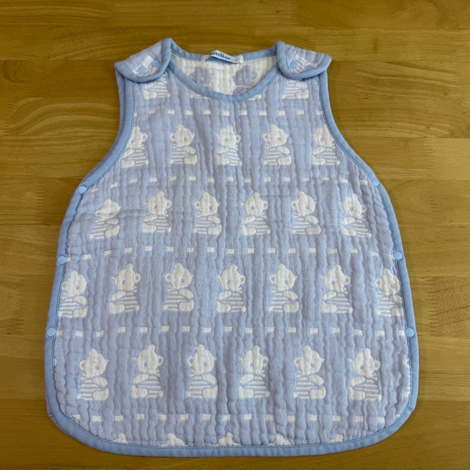 familiar スリーパー　新品未使用品 新品・未使用・未開封】familiar スリーパー60〜90cm 水色
