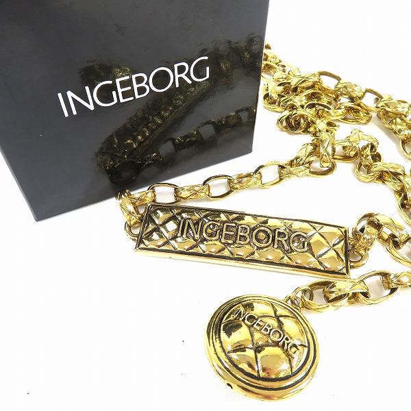 インゲボルグ　チェーンベルト ae インゲボルグ INGEBORG チェーン ベルト ゴールド 金