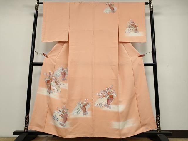 平和屋着物○訪問着 松竹梅几帳草花籬文 暈し染め 金彩 松坂屋