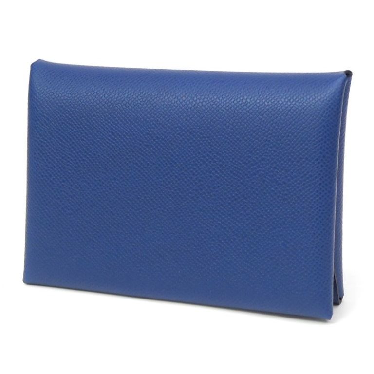 ご*ん様 【新品未使用】HERMES カルヴィデュオ ディープブルー系　B刻印 財布 その他 エルメス カルヴィデュオ B刻印/シェーブル