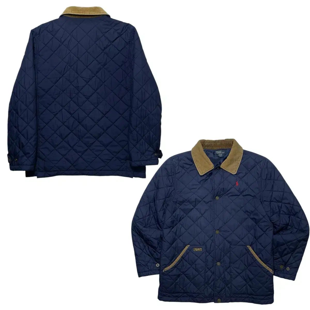 ポロ ネイビー レッドポニー キルティングジャケット ボーイズ XL