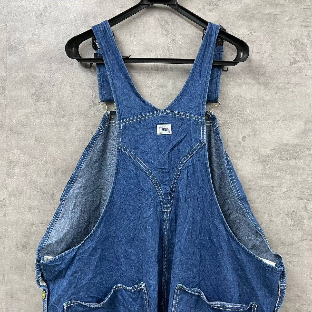 LIBERTY リバティ サロペット オーバーオール ブルー ジップ