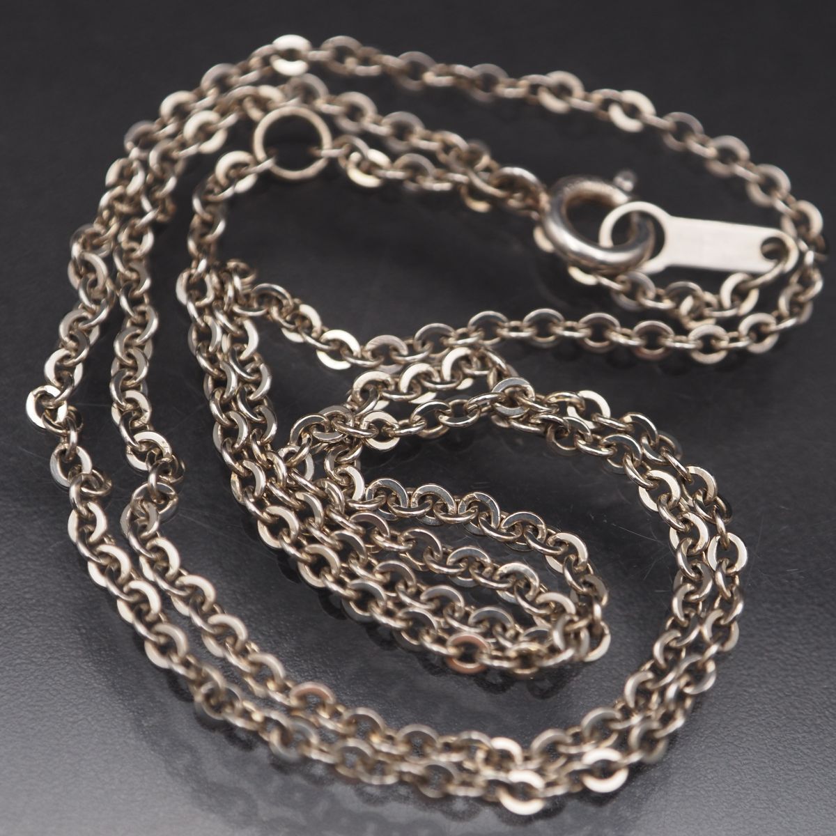 K649 ヴィンテージ STERLING SILVER925刻印 ネックレス あずき K649 ヴィンテージ STERLING SILVER925刻印 ネックレス あずき