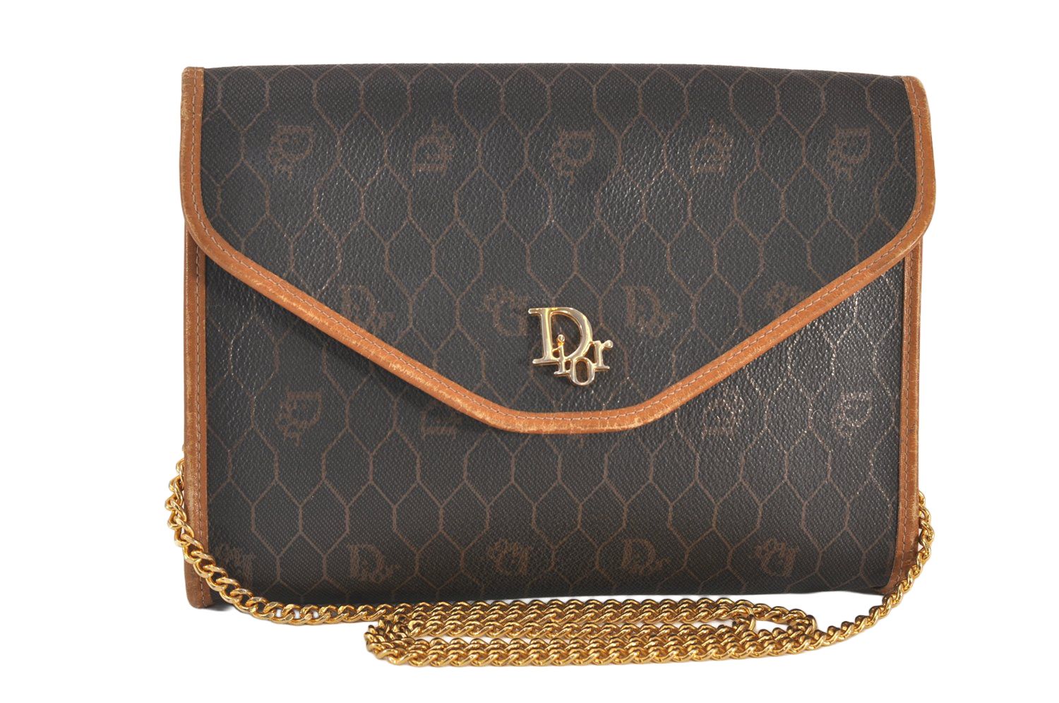 Christian Dior ディオール ハニカム柄 ショルダークロスバッグ