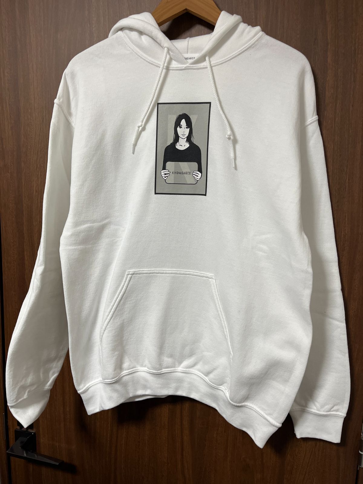 KIYONAGA&CO. KYNEコラボ パーカー ホワイト サイズM 古着 - メルカリ