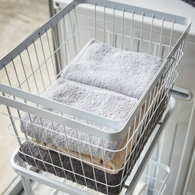 tower ランドリーワゴン＋バスケット