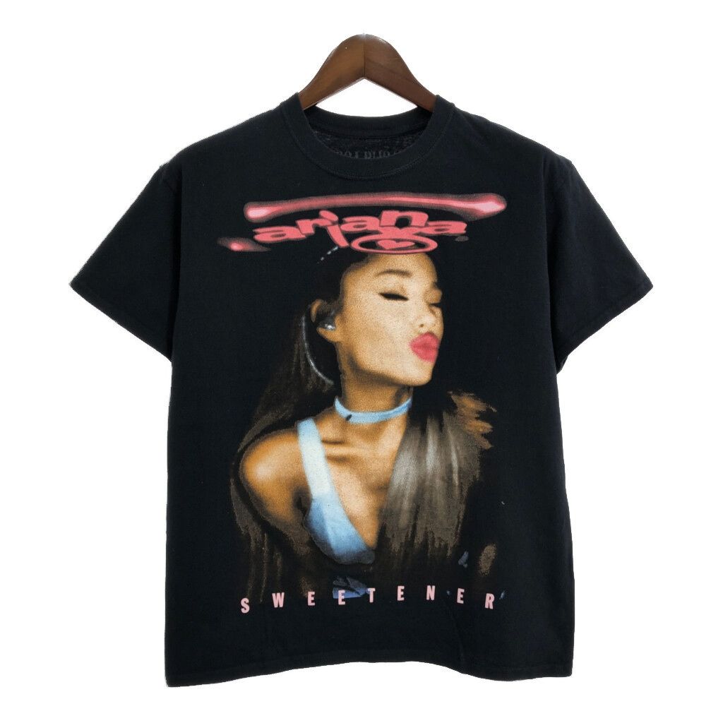 Ariana Grande アリアナ グランデ Ｔシャツ ブラック メンズ L 古着 U1871