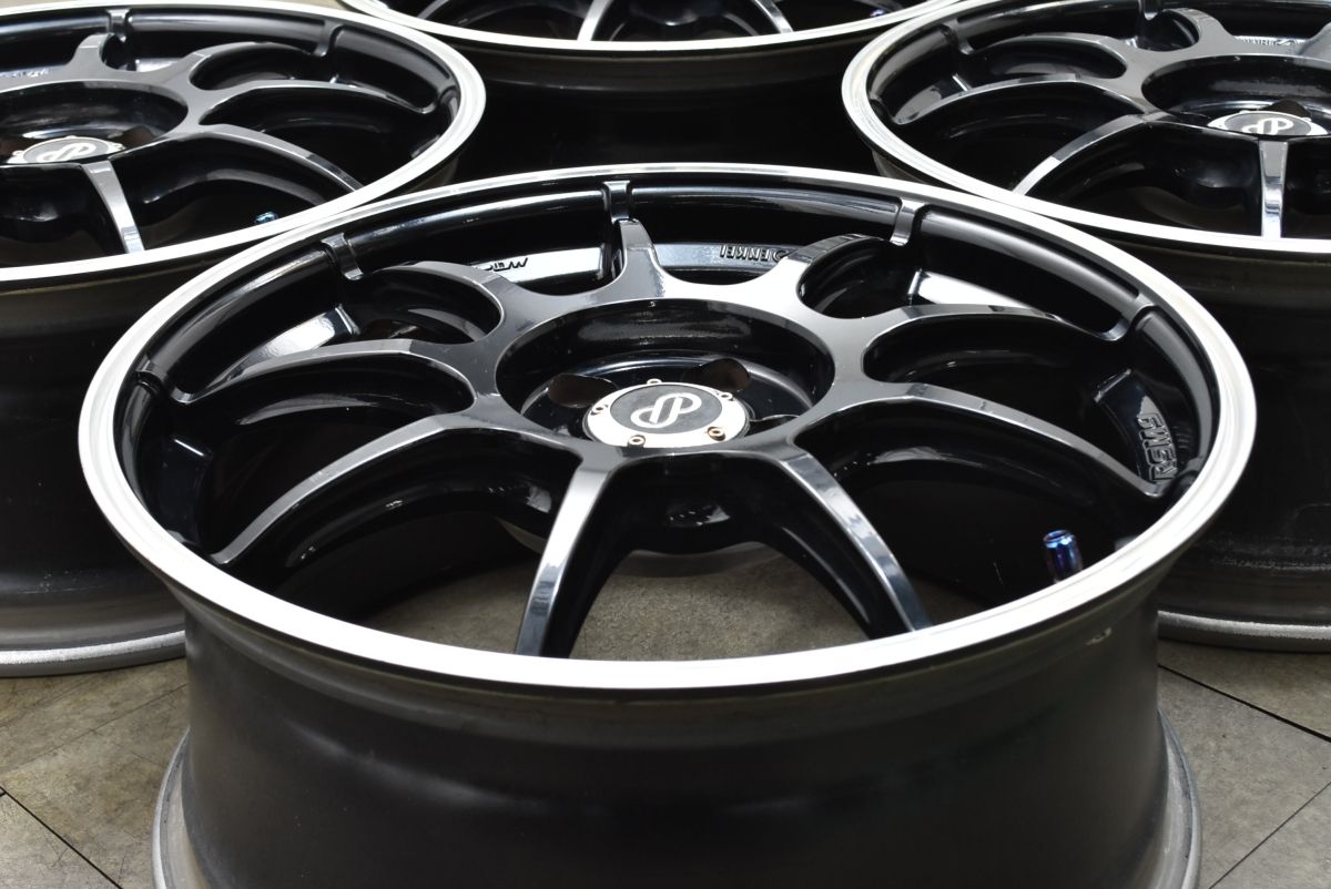 程度良好 エンケイ ENKEI Racing RSM9 17in 7.5J 48 PCD100 4本 86 カローラ スポーツ ツーリング プリウス BRZ インプレッサ レガシィ