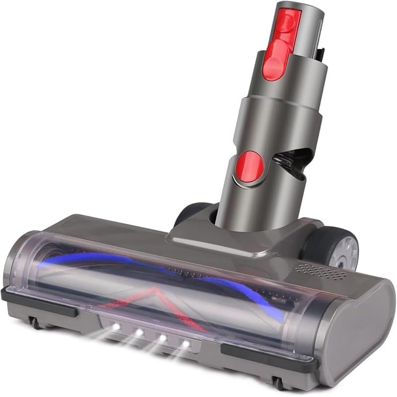 FEVORCS ダイソン掃除機ヘッド V7 V8 V10 V11 V15 SV10 SV11 SV12ヘッドの交換部品 dysonクリーナーヘッドV7V8fluffysv10sv11sv12兼用 別売り 絨毯|床両用 水洗え LED照明 1