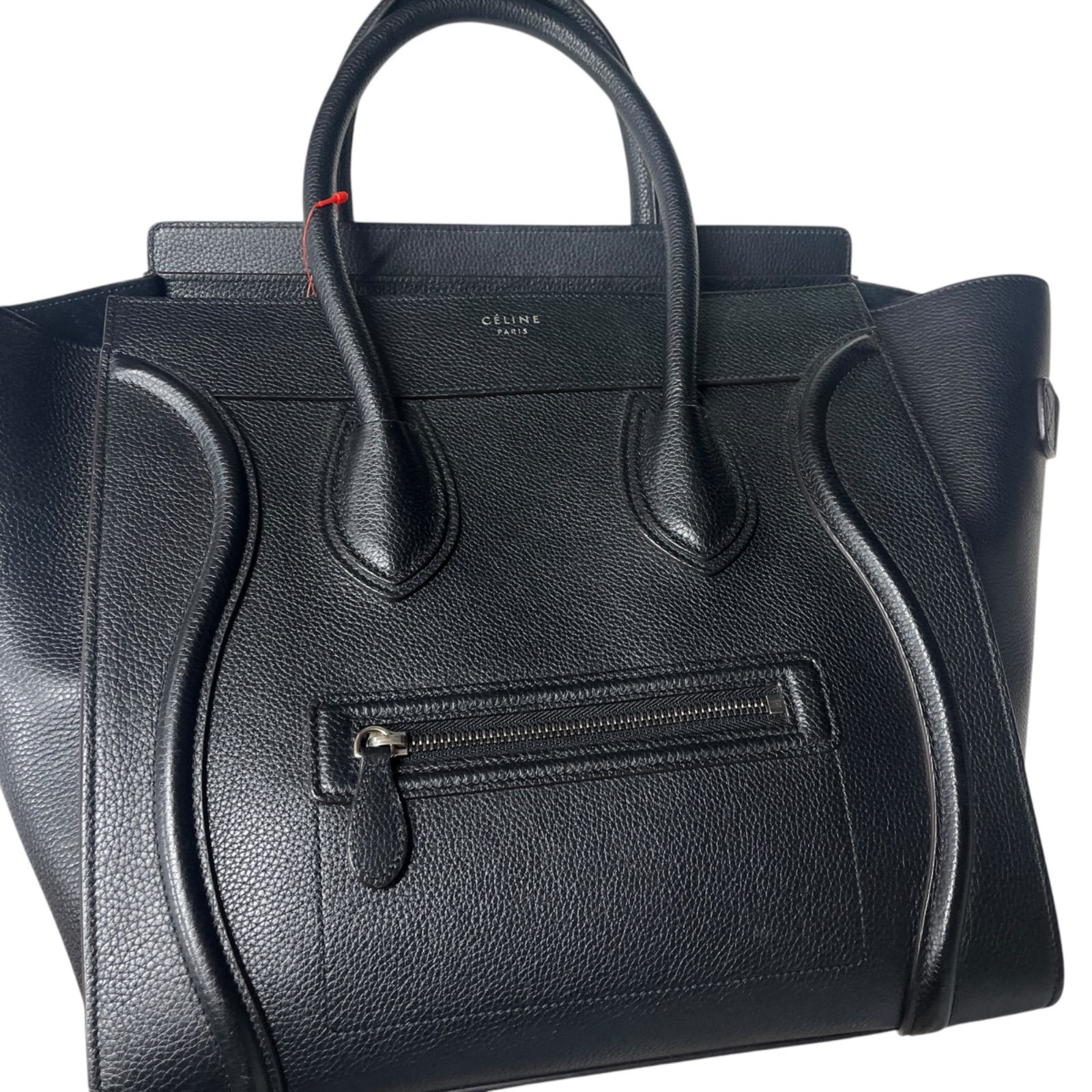○ 極美品 CELINE セリーヌ ラゲージミディアムショッパー レザー 