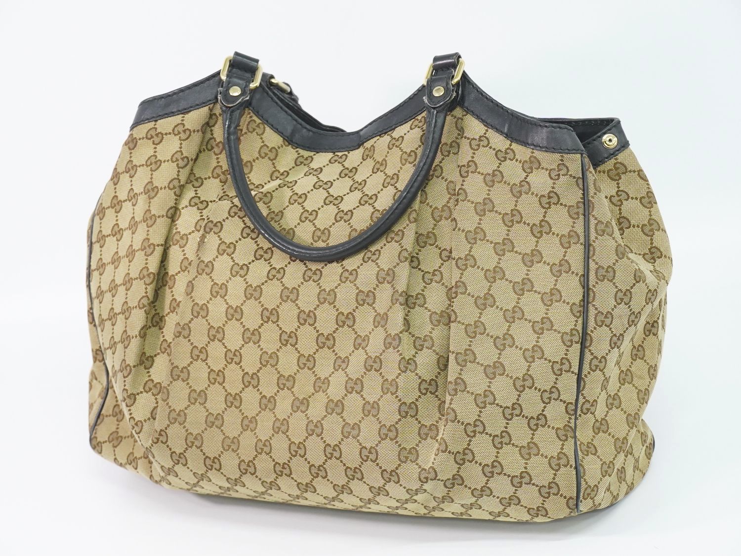 本物 グッチ GUCCI スーキー GGキャンバス トートバッグ ハンドバッグ 