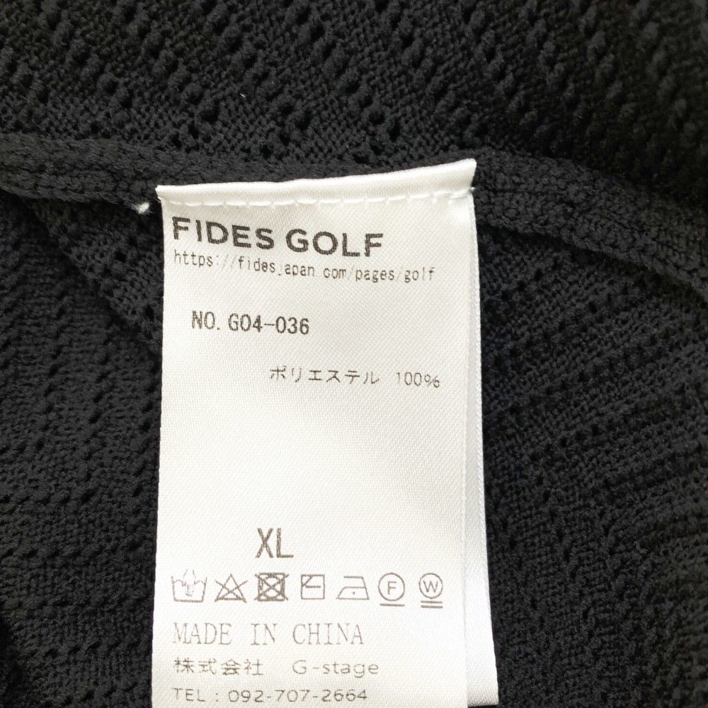 サイズ：XL FIDES GOLF フィデスゴルフ ニット 半袖ポロシャツ