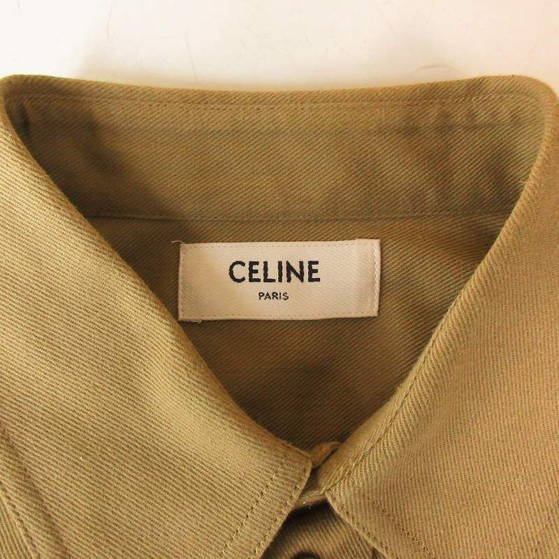 セリーヌ CELINE 20SS ミリタリーシャツ 軽量コットンツイル