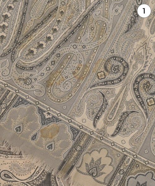 エトロ カーテン ペイズリー柄 ベージュ ETRO USED ETRO ストール