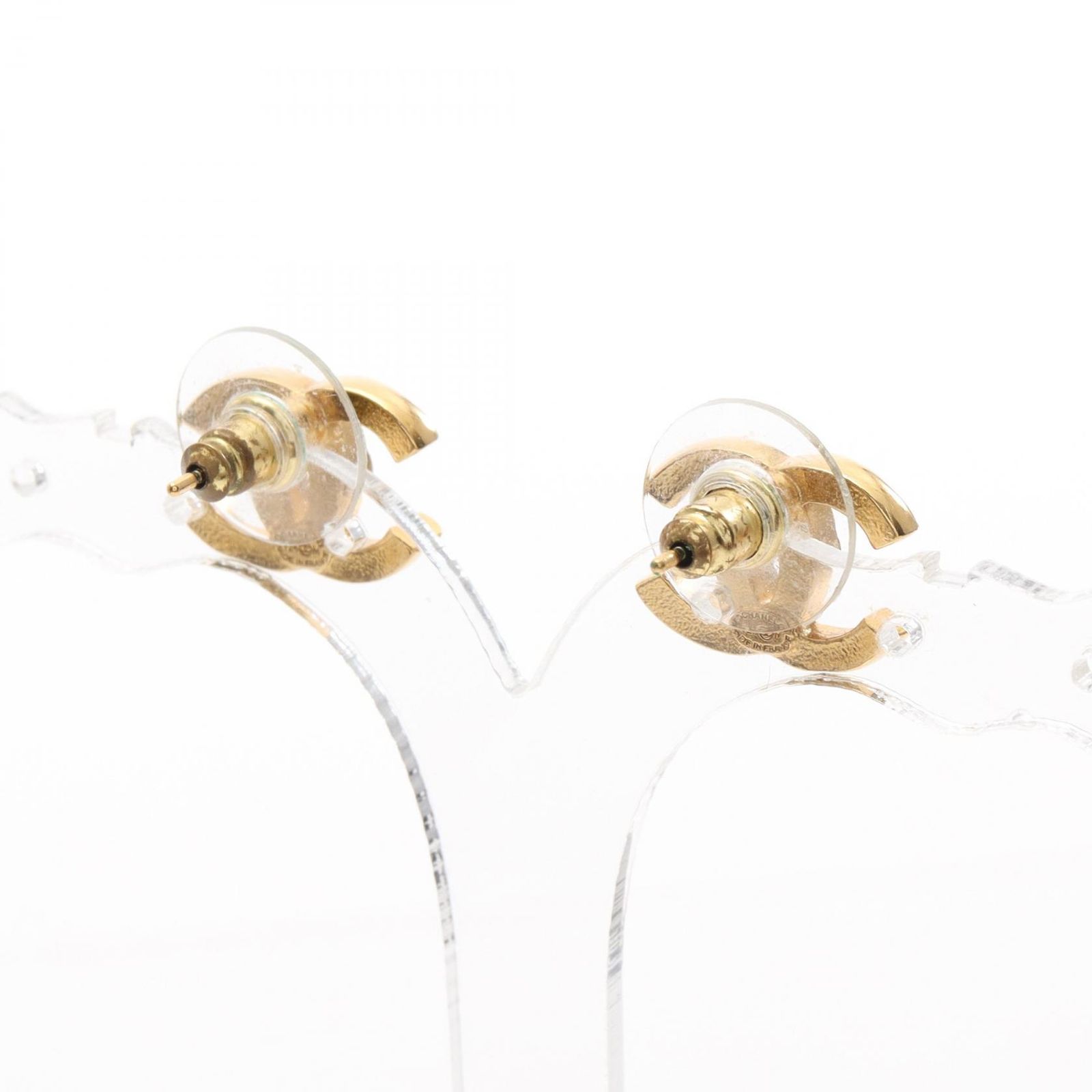 シャネル CHANEL ピアス ココマーク マトラッセ F24M GP（ゴールド