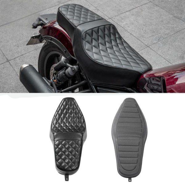 ホンダ レブル CM 2021-2025 2025 バイク用 ヴィンテージシートクッション CM1100 CMX1100 フロントドライバー リアパッセンジャーシートカバー カスタムパーツ