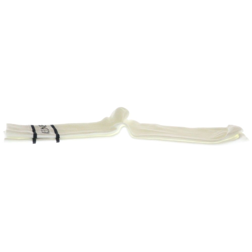 CELINE ホワイトリブソックス CELINE SOCKS COTTON - OFF WHITE | CELINE