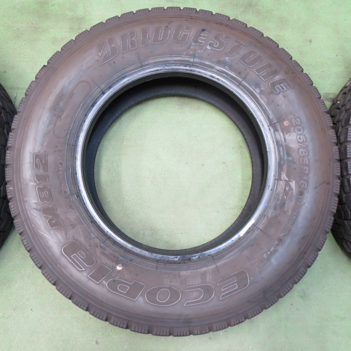 バリ溝 25年 8.5分 6本 トラック タイヤ 205 85R16 117 115N ブリヂストン エコピア M812 ミックス オールシーズン 16インチ 5101007イスタ FFCRYSTALESIA_COM