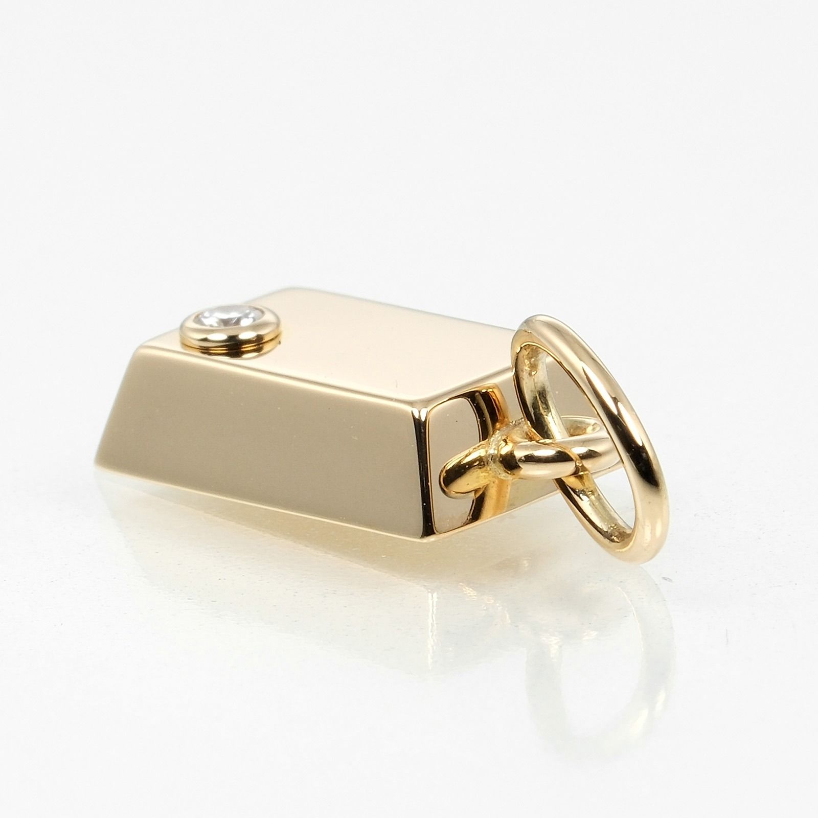 カルティエ　 インゴット1/4OZ チャーム18 K 8.5グラム CARTIER】カルティエ 1/8oz インゴット チャーム K18イエロー