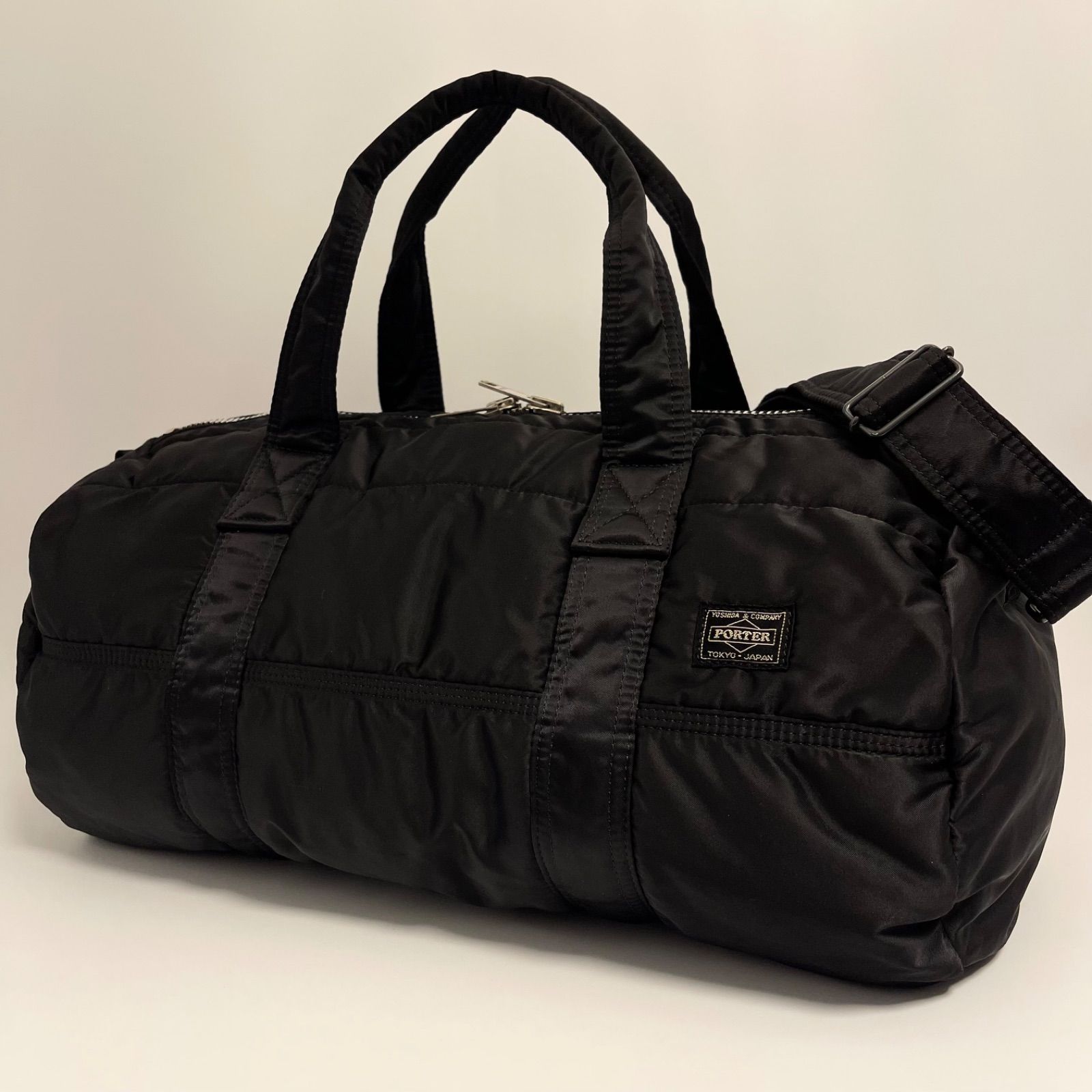 ✨PORTER ポーター ボストンバッグ ブラック 黒 ショルダー付き 軽量
