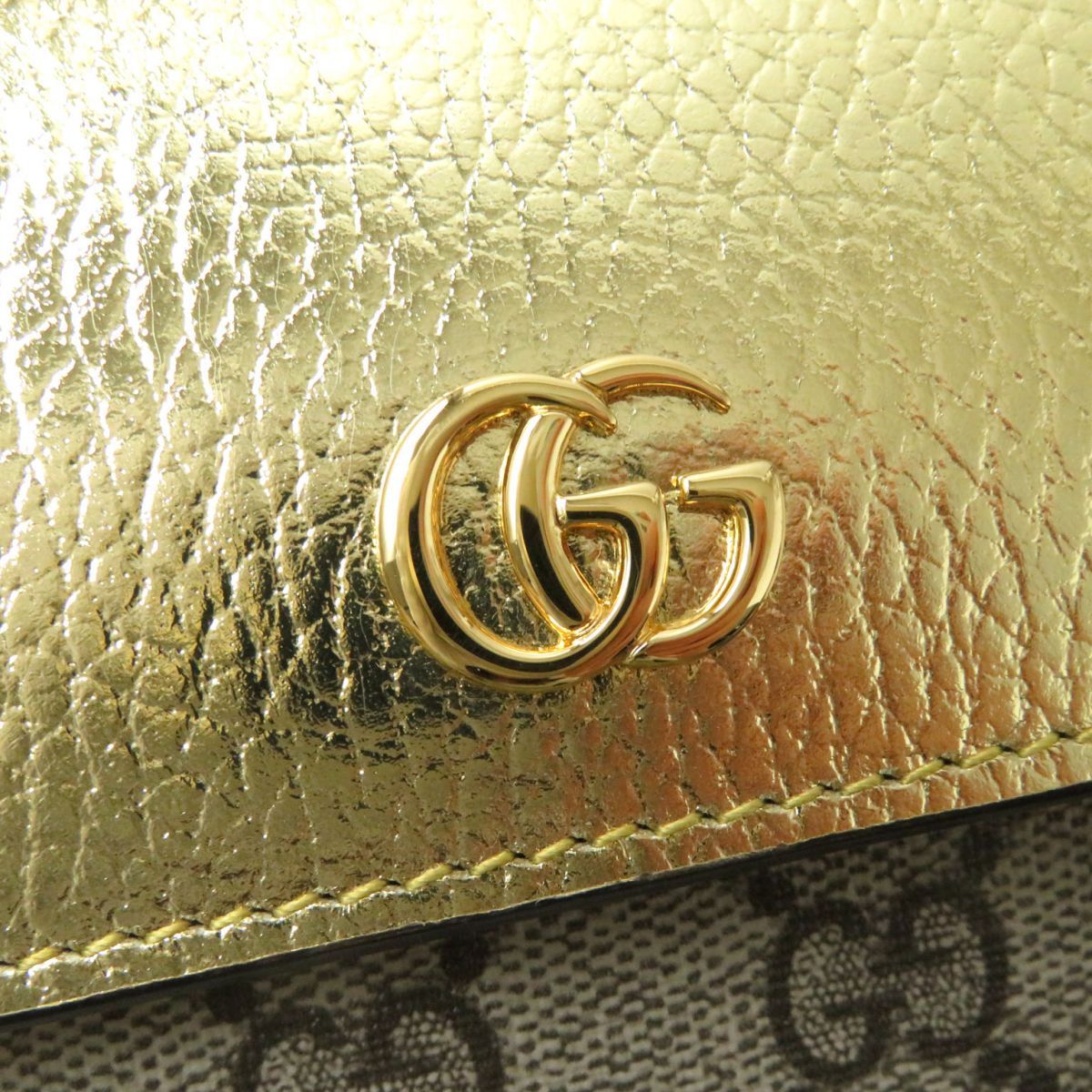 未使用品◎伊製 GUCCI グッチ 456116 レディース GGマーモント GG 