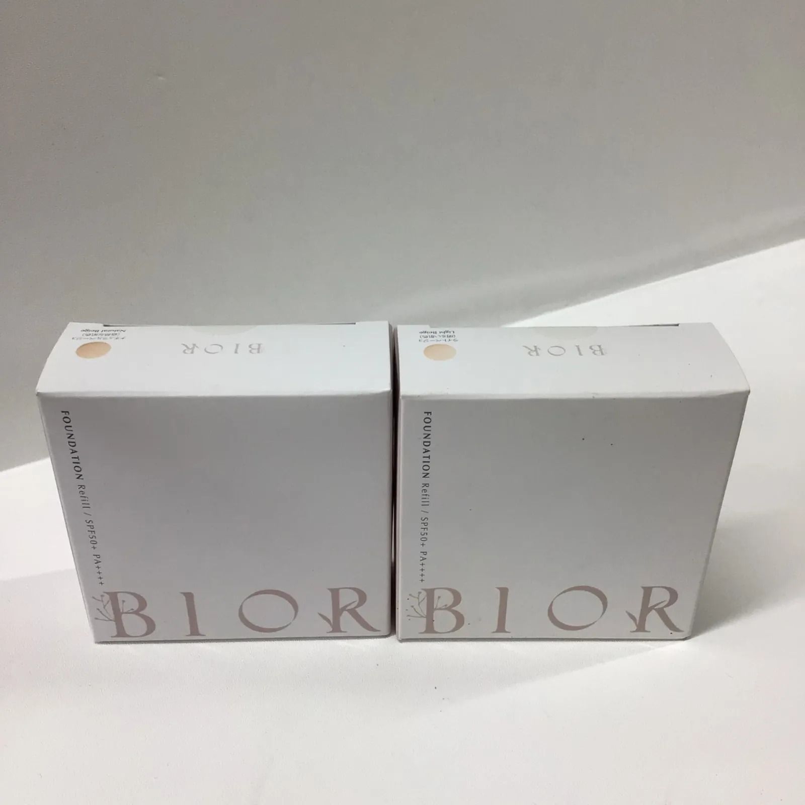 【新品未開封】Bior オーガニック ファンデ レフィル×２ ライトベージュ 試してみたエアレスクッション オーガニックファンデーション bior