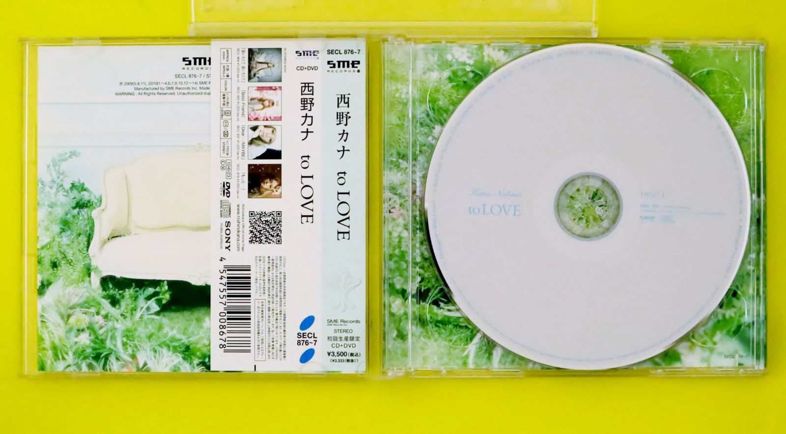 国内盤CD☆西野カナ/Kana Nishino□ to LOVE【初回生産限定盤】CD+DVD