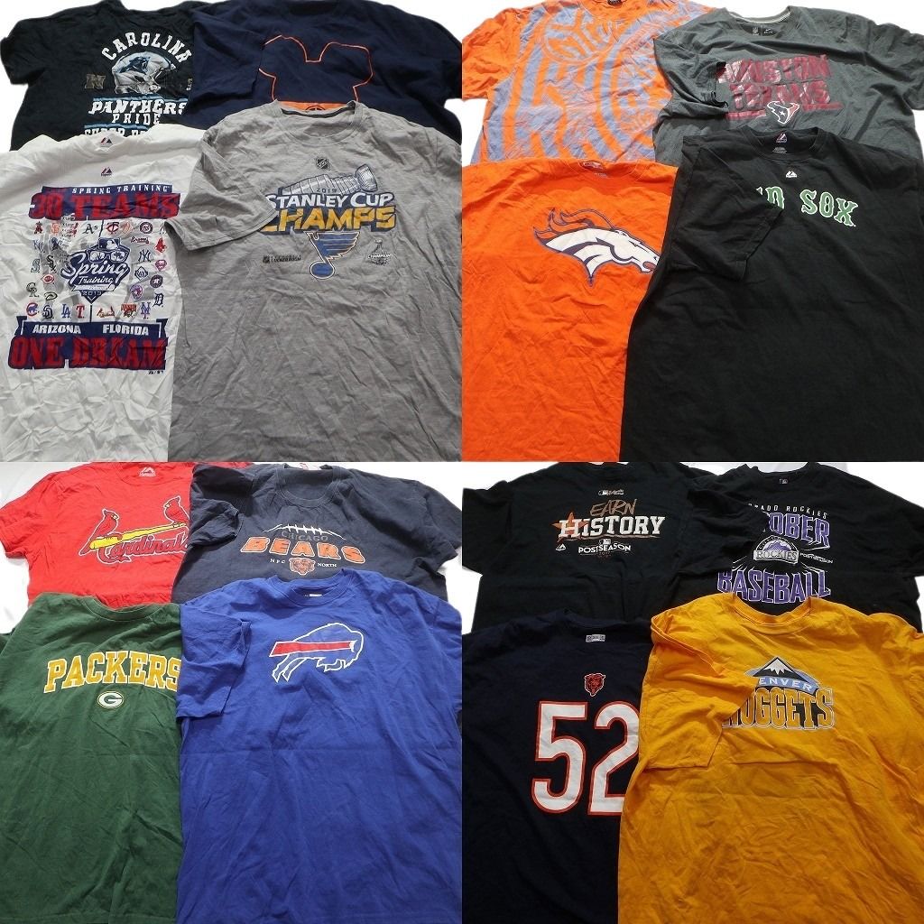 古着卸 プロチーム 半袖Tシャツ 16枚セット メンズ XL |2XL ベアーズ パッカーズ テキサンズ ブロンコス 古着 NA2150
