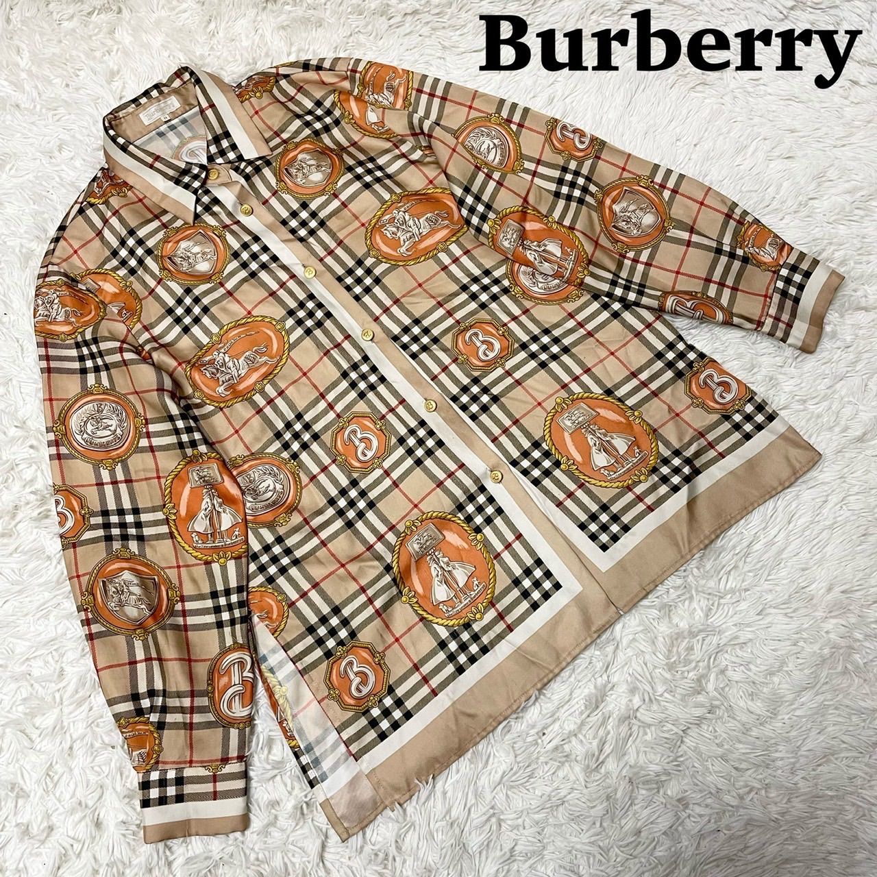 バーバリー BURBERRYS スカーフ柄 ブラウスシャツ L - メルカリShops