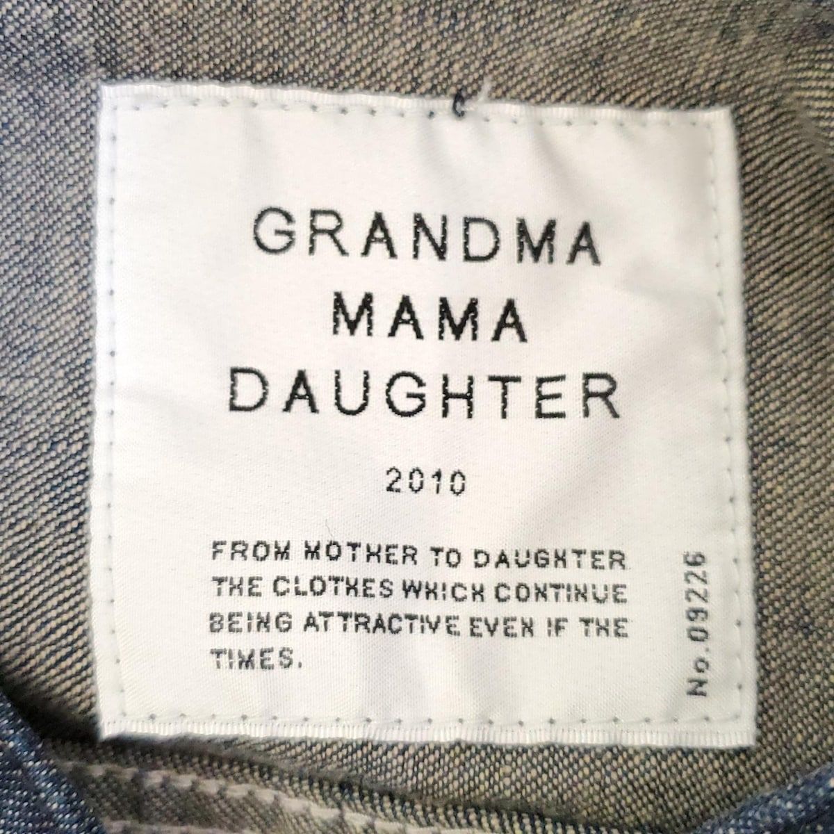 GRANDMA MAMA DAUGHTER(グランマママドーター) Gジャン サイズ2 M