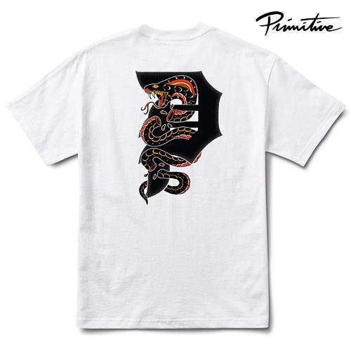 PRIMITIVE DANGER HW TEE WHITE Tシャツ ホワイト プリミティブ
