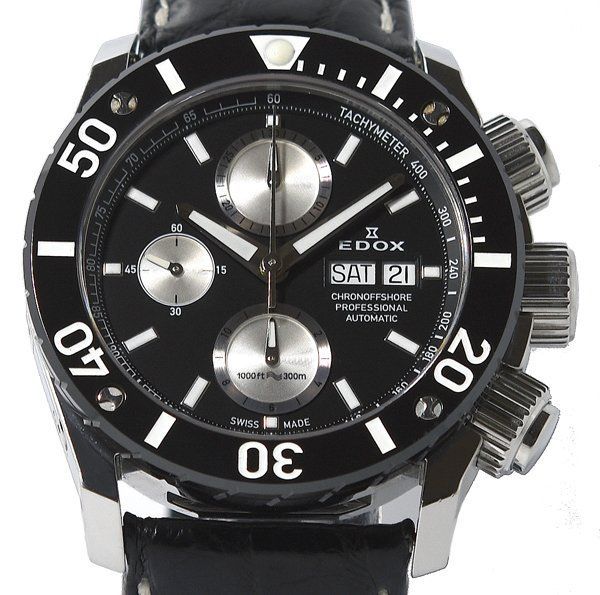 EDOX 自動巻き ラリータイマー デイデイト EDOX 自動巻き ラリータイマー デイデイト エドックス(EDOX) フラッグ