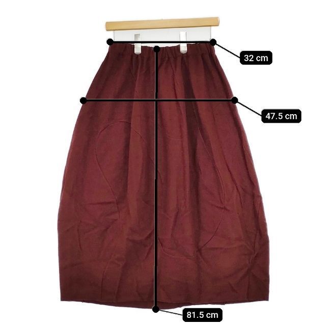 【人気新作】 babaghuri ウール 切替 パッチワーク J0594US531 日本製 ロングスカート ワインレッド レディース ババグーリ 5-0924T∞