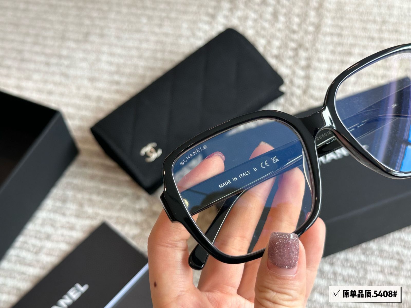 今日特価】Chanel 5408 スーパーラージフレームサングラス