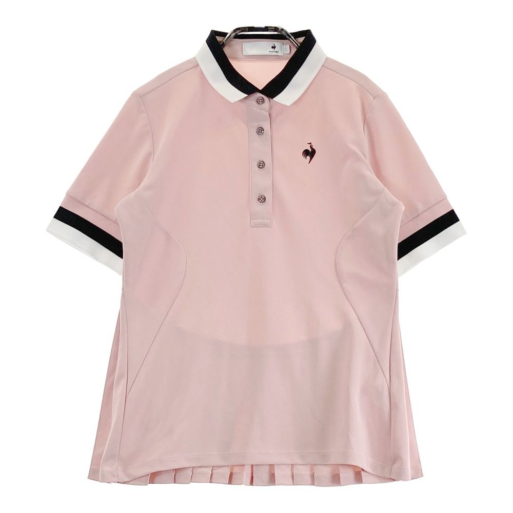 サイズ：L LE COQ GOLF ルコックゴルフ 半袖ポロシャツ ピンク系