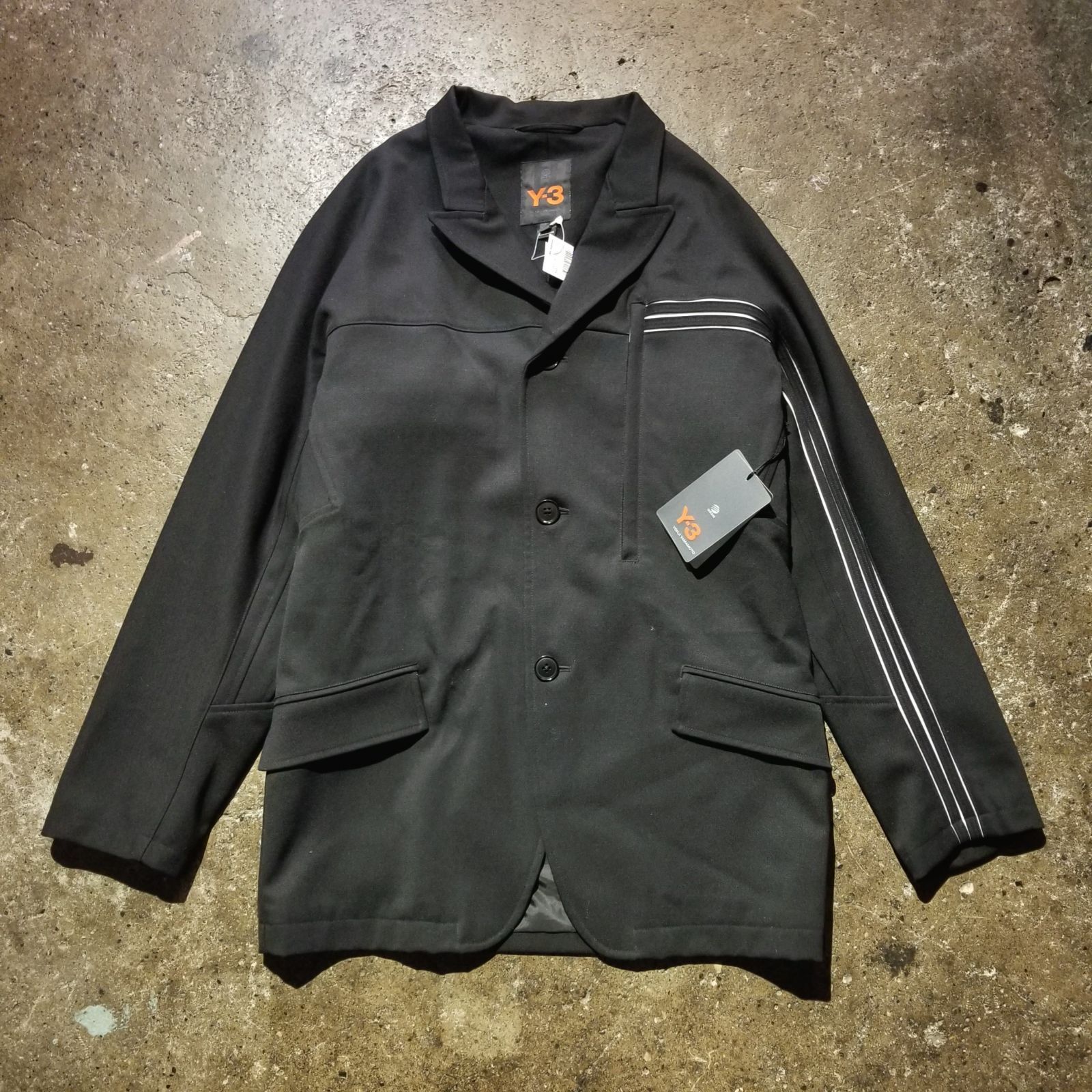 Y-3 05aw 3ストライプ ブレザー XS ワイスリー テーラードジャケット 