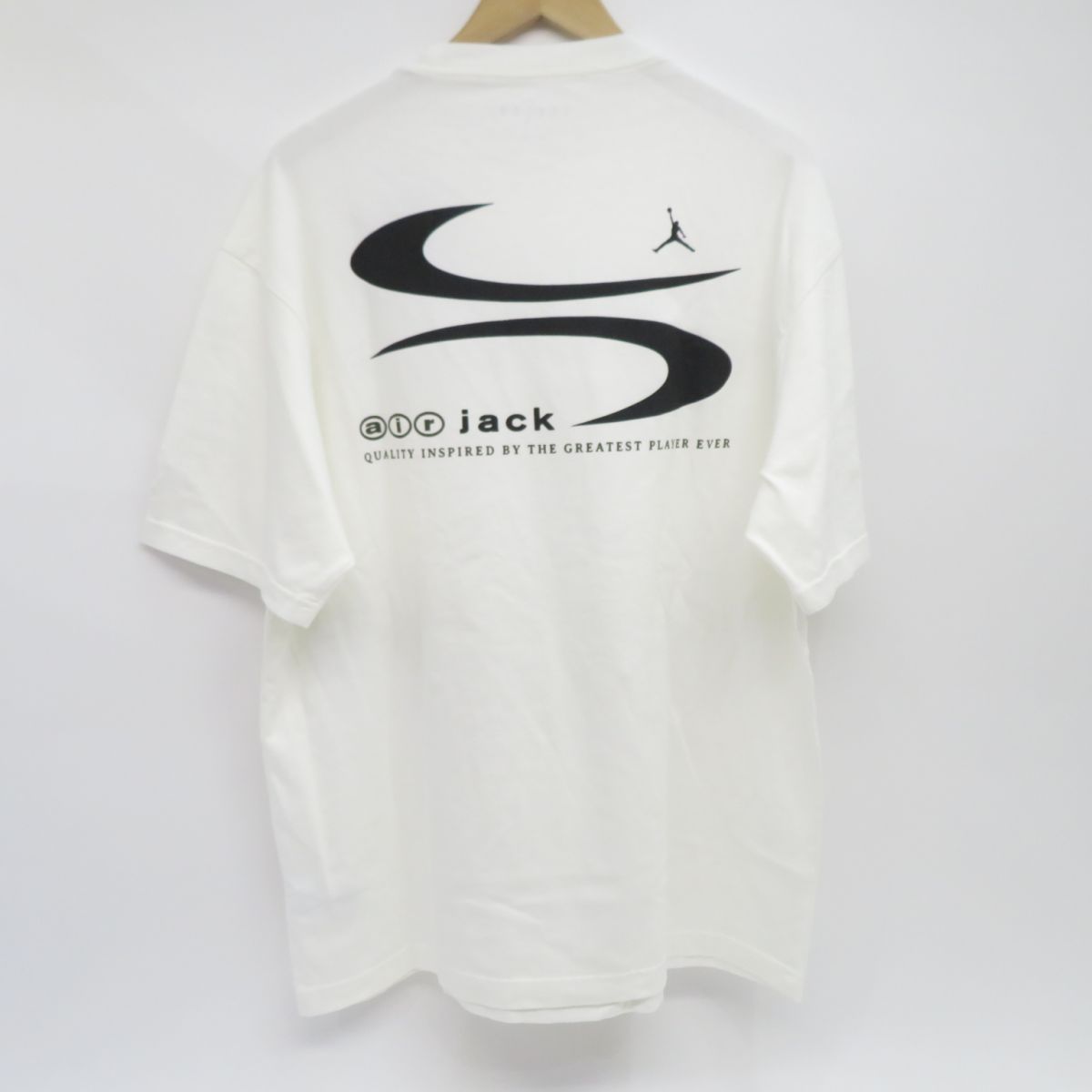 NIKE Jordan ナイキ ジョーダン × Travis Scott トラヴィス スコット M J TS ロゴ Tシャツ 半袖 DZ5510-133 Lサイズ ※中古