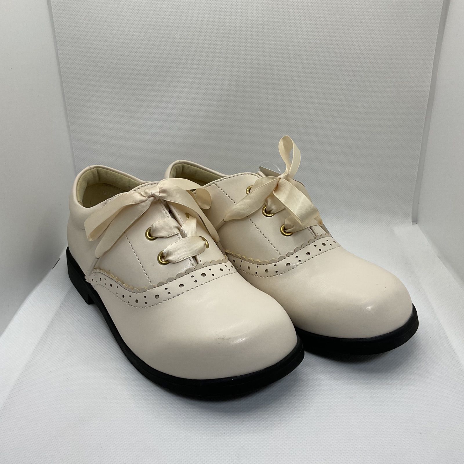 axes femme レースアップドレスシューズ XL 21.0cm 発表会 入園